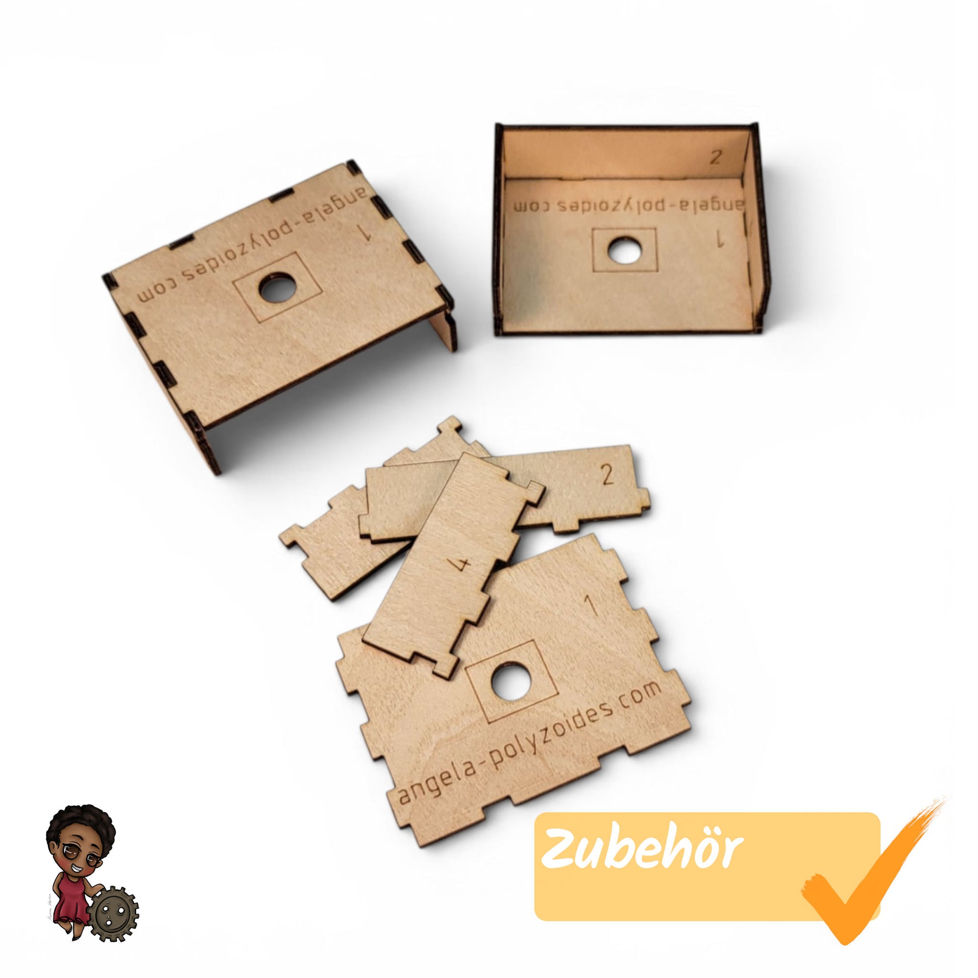 Lasercut Bausatz Motorhalter von BewegtBauen